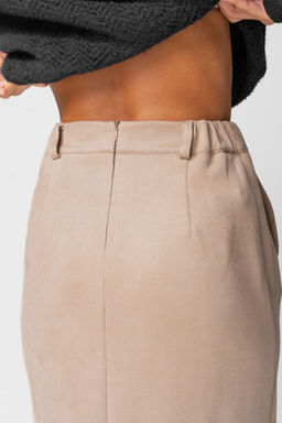 Юбка LAIKONY 453-2 бежевый  фото 3