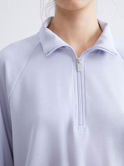 Dik Yaka Oversize Kad?n Sweatshirt