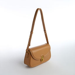 Сумка женская мессенджер TEXTURA на клапане, 23×6×13 см, тёмно-бежевая