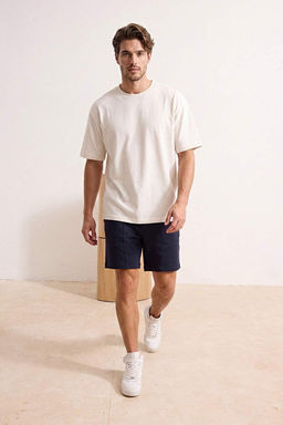 Lacivert Regular Fit Par_a Diki_li _rme _ort & Bermuda TMNSS26SR00020 - Trendyolmilla фото 2