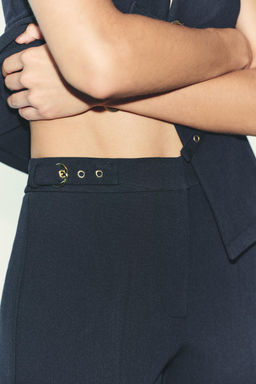 FLARE TROUSERS WITH BUCKLES - Zara фото 5