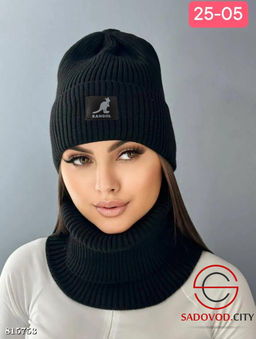 Набор 2в1 шапка и снуд женский - Bruno фото 5