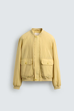 CAZADORA BOMBER T?CNICA REGULAR FIT / Vainilla - Zara фото 8