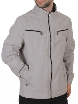 D-3019 GRAY Ветровка мужская (60% хлопок, 40% нейлон)