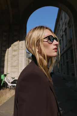 DOUBLE-BREASTED BLAZER WITH SHOULDER PADS - Zara фото 5