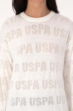 Kad_n Krem Bisiklet Yaka Kazak - U.s. polo assn фото 6