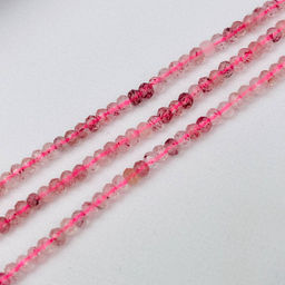 Бусины для украшений из Клубничного кварца