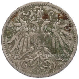 Монета 10 геллеров 1894 года Австрия