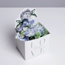 Цена за 2 шт. Коробки для мини букетов «DAVID», 12 × 20 × 10 см