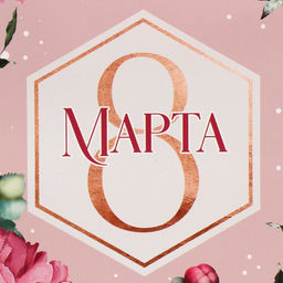 Цена за 2 шт. Пакет подарочный ламинированный, упаковка, «8 марта!», ML 23×27×11.5 см