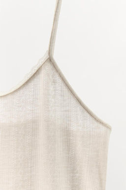 POINTELLE STRAPPY TOP - Zara фото 14