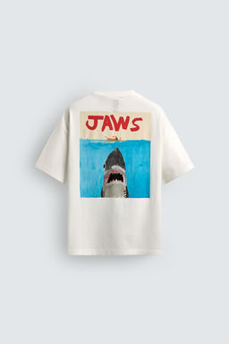 CAMISETA ILUSTRACI?N JAWS UCS LLC AND AMBLIN X DYLAN?S T-SHIRT CLUB X ZARA / blanco  фото 9