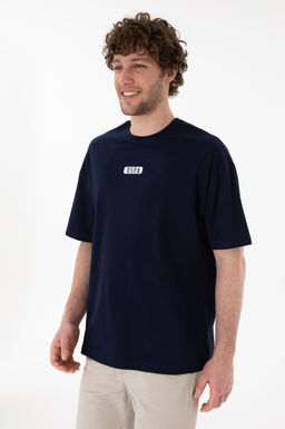 Erkek Oversize Fit Bisiklet Yaka Lacivert Ti__rt Sepette S_rpriz _ndirim - U.s. polo assn фото 4