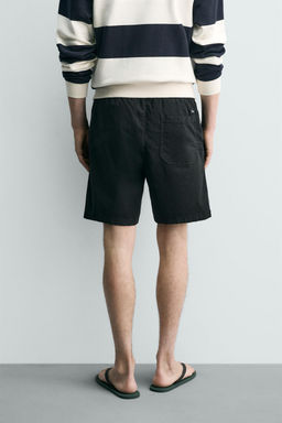 BERMUDA TWILL RELAXED FIT / Negro