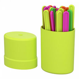 Цена за 1 шт. Счетные палочки пластиковые ErichKrause Neon Solid (в тубусе по 30 шт)