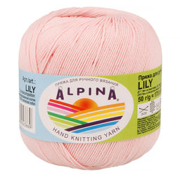 Пряжа ALPINA LILY 2 100% мерсеризованный хлопок 10 шт. х 50 г 175 м  5 м
