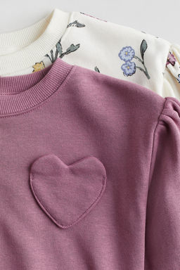 Pack de 2 sudaderas con mangas abullonadas - H&m фото 2