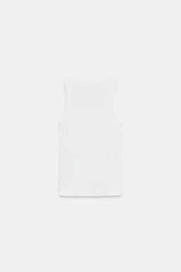 TOP BORDADO DELANTERO / Blanco roto - Zara фото 4