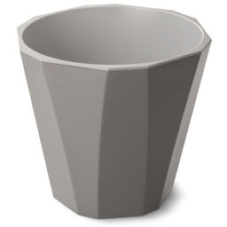 Горшок для цветов п/эт. со вставкой "Палермо" 3,6л (коричнево-серый)
