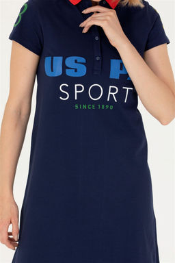 Женское темно-синее вязаное платье - U.s. polo assn фото 13