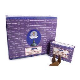 Благовония Satya Back Flow Cones French Lavender стелющийся дым конусы 1шт - 10конусов