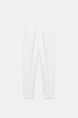 PANTAL?N TIRO ALTO / Blanco - Zara фото 8