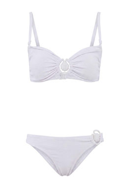 Beyaz Dokulu Straplez Kapl_ Aksesuar Detayl_ D___k Bel Brazilian Bikini Tak_m_ TBESS26BT00161 - Trendyolmilla фото 3