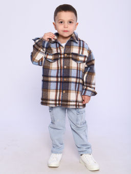 РБ012 Рубашка Бавария (голубой; коричневый) - Милаша фото 11