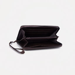 Портмоне мужское на молнии, отдел для купюр, для карт, для монет, цвет чёрный - Simaland фото 3