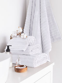 Полотенце для рук 40x60 белый махровая ткань - Lucky фото 6