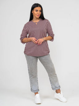 Туника женская, цвет коричневый розовый