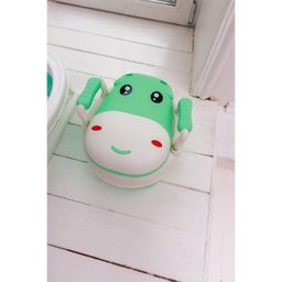 Горшок детский Бегемотик, цвет белый/зеленый - Simaland фото 3