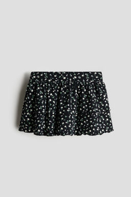 Falda escalonada con cintura plegable