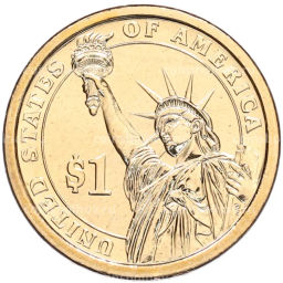 Монета 1 доллар 2012 года (Р) США 24-й президент США Гровер Кливленд