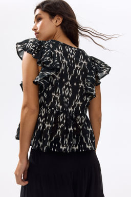 Frill-trimmed cotton top - H&m фото 9