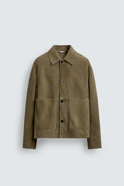 LEATHER JACKET WITH POCKETS - Zara фото 15