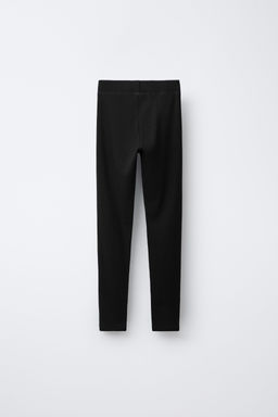 LEGGING RIB CON MODAL ETIQUETA / Negro - Zara фото 2
