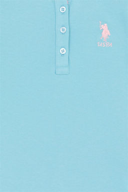 Бирюзовая футболка для девочек Basic - U.s. polo assn фото 6