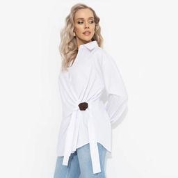 Рубашка на запах из хлопка, Переиграла всех - Charutti фото 6