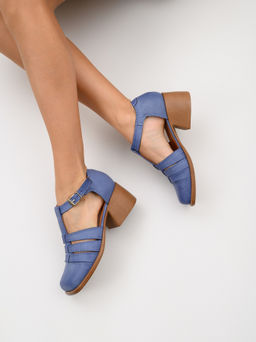 Босоножки 5036.23663bе.Вакса джинс+коричневый