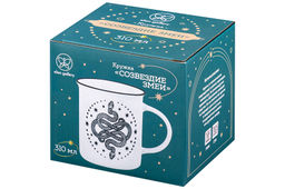 Кружка 310 мл 11,5*8,5*9 см Созвездие змеи белая, NEW BONE CHINA - Elan gallery фото 7