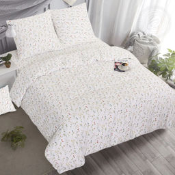 Постельное белье Ботаника (поплин DE LUXE) 1,5 сп./Пододеяльник: 1 шт. - 215*145; Простыня: 1 шт. - 215*150; Наволочка: 2 шт. - 70*70; DE LUXE