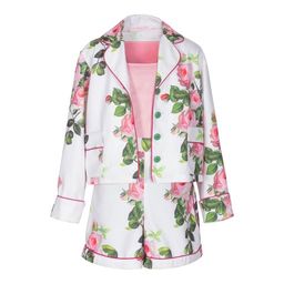 Рубашка от комплекта с шортами РБ-3527-72 Цветочный сад