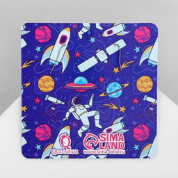 Серьги ассорти «Радость» ракеты, цветные в серебре