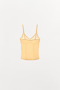 VEST TOP WITH TOPSTITCHING - Zara фото 13