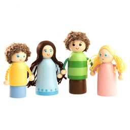 Набор пальчиковых игрушек Семья 4 человека