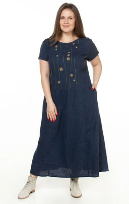 умягченный лен 100% платье - Luxuria фото 2