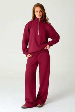 Арт. 2-542/1 Костюм женский с брюками 44-50 (4 шт) Цвет:бордовый