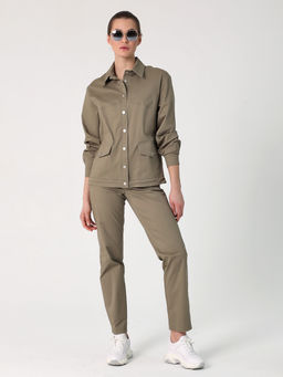 25215 Жакет т.оливковый