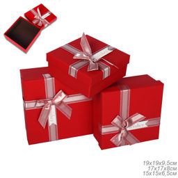 Коробка подарочная Прямоугольная набор 3 штуки / 3204-11 /уп 36/